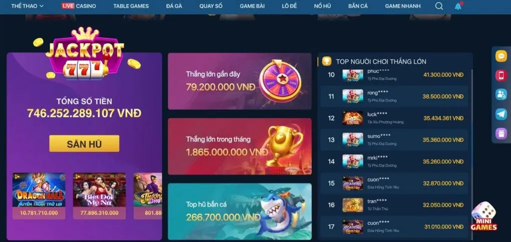 Game Nổ Hũ Jackpot Lũy Tiến 99bet app